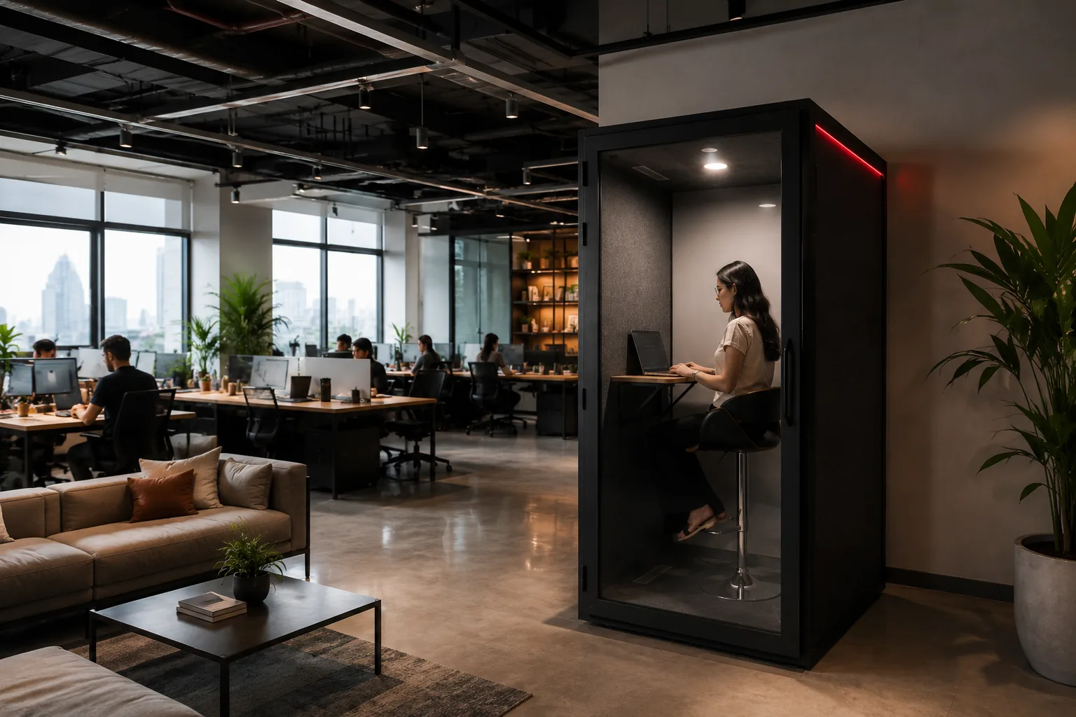 Open-plan office
